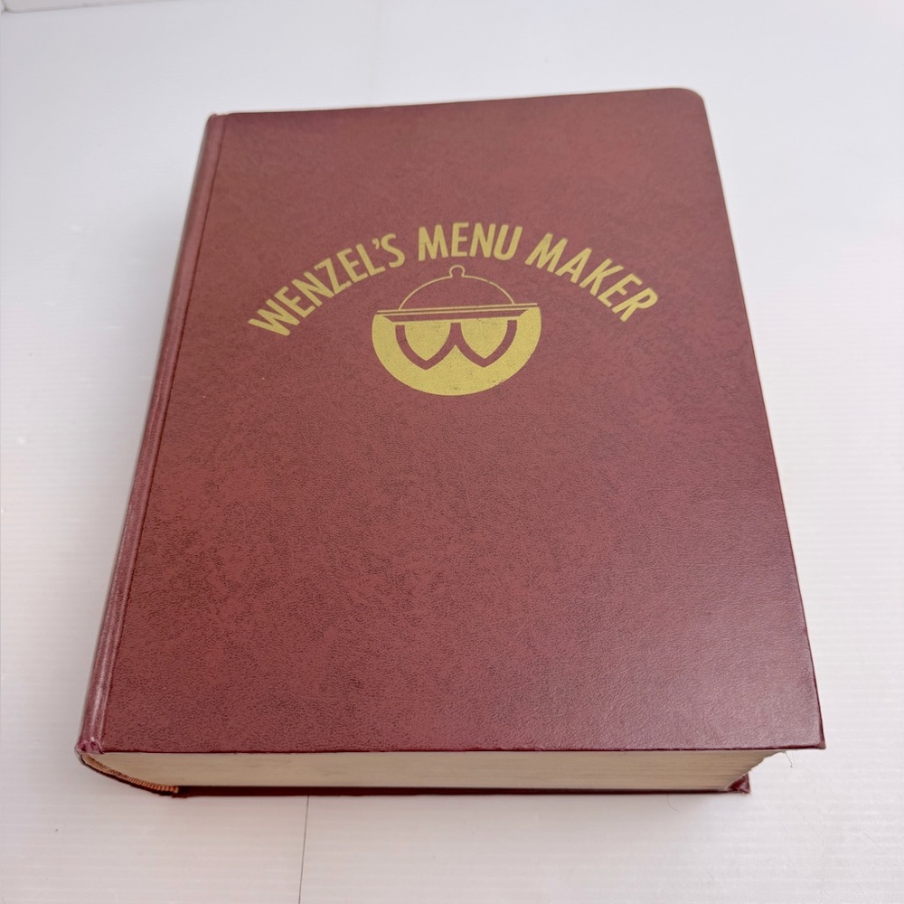 VTG Wenzel's 1964 Menu Maker “ It’s What You Know It All …that Counts” Book